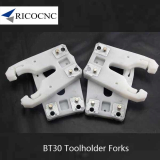 White Plastic BT 30 Tool Changer Holder Clips for BT30 ATC 